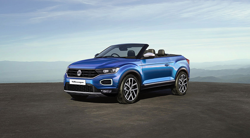 Rendering of the Volkswagen T-Roc Cabrio